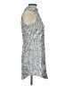 Amanda Uprichard 100% Polyester Metallic Silver Cocktail Dress Size S - photo 4