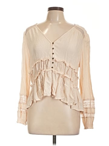 American Eagle Outfitters Long Sleeve Blouse (view 1)