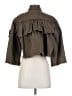 Cinq à Sept 100% Cotton Brown Jacket Size XS - photo 2