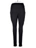 Isabel Maternity Solid Black Active Pants Size Lg Maternity - photo 2