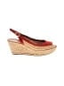 Tory Burch 100% Leather Red Wedges Size 11 - photo 1