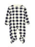 Hb 100% Cotton Checkered-gingham Ivory Long Sleeve Outfit Size Preemie - photo 2