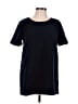 Simply Vera Vera Wang 100% Polyester Black Short Sleeve Top Size 8 - photo 1