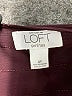 Ann Taylor LOFT 100% Polyester Black Burgundy Short Sleeve Blouse Size 4 Petite - photo 7