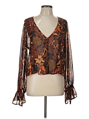 Lost + Wander Long Sleeve Blouse (view 1)