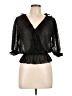 Jon & Anna 100% Polyester Black 3/4 Sleeve Blouse Size L - photo 1