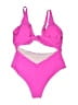 Unbranded Solid Pink One Piece Swimsuit Size XL - photo 2
