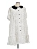 Torrid 100% Polyester Polka Dots White Casual Dress Size Lg Plus (0) - photo 1