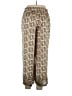 Max Studio 100% Polyester Paisley Ivory Tan Casual Pants Size L - photo 2