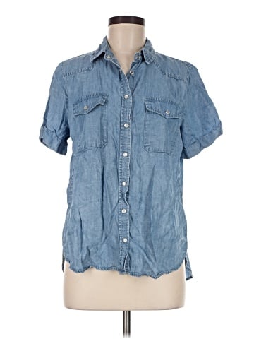 Jane and Delancey Short Sleeve Button-Down Shirt (view 1)