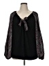 Suzanne Betro Black Long Sleeve Blouse Size 1X - photo 1