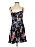 Express 100% Rayon Floral Black Cocktail Dress Size S - photo 1