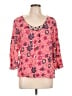 Boden Floral Pink 3/4 Sleeve Blouse Size 12 - photo 1