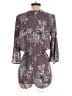 Design Lab Lord & Taylor 100% Polyester Paisley Gray Romper Size S - photo 2