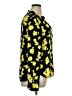 David Lerner 100% Polyester Print Yellow Black Long Sleeve Blouse Size XL - photo 4