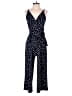 Kaileigh Polka Dots Blue Jumpsuit Size M - photo 1