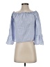Atmosphere Blue 3/4 Sleeve Blouse Size 2 - photo 1