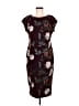 ECI Print Burgundy Cocktail Dress Size 8 - photo 1