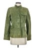Charter Club 100% Leather Green Leather Jacket Size 4 - photo 1
