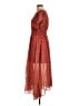 eShakti 100% Polyester Paisley Red Casual Dress Size 12 - photo 5