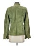 Charter Club 100% Leather Green Leather Jacket Size 4 - photo 2