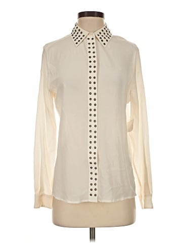 Equipment Long Sleeve Silk Top (view 1)