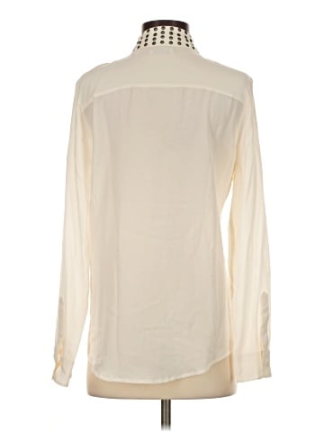 Equipment Long Sleeve Silk Top (view 2)