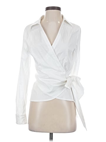 White House Black Market Long Sleeve Blouse (view 1)