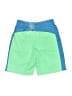Nike 100% Polyester Color Block Green Athletic Shorts Size 7 - photo 2