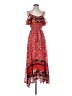One September Paisley Red Casual Dress Size S - photo 1