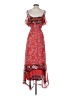 One September Paisley Red Casual Dress Size S - photo 2