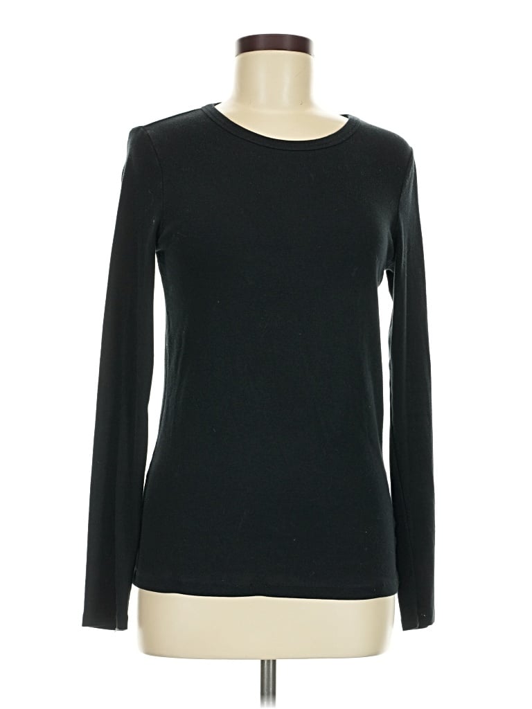 Pre-owned Gap Long Sleeve T-shirt In Black