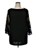 Amaryllis Black 3/4 Sleeve Blouse Size 1X - photo 1