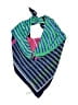 Christian Dior 100% Silk Stripes Blue Scarf One size - photo 1