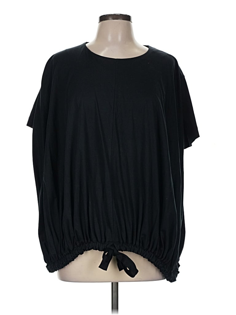 Pre-owned Cos 3/4 Sleeve T-shirt In Black