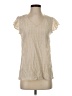 Doe & Rae Ivory Short Sleeve Blouse Size S - photo 1