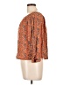 Angie 100% Rayon Orange Long Sleeve Blouse Size L - photo 5