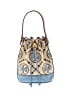 Tory Burch 100% Leather Blue Leather Bucket Bag One size - photo 1