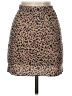 Just Polly 100% Polyester Animal Print Brown Casual Skirt Size S - photo 2