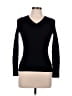 Talbots 100% Cashmere Solid Black Cashmere Pullover Sweater Size M - photo 1