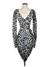 Caroline Constas Animal Print Silver Cocktail Dress Size S - photo 1