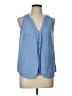 Joie 100% Silk Blue Sleeveless Silk Top Size L - photo 1