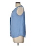 Joie 100% Silk Blue Sleeveless Silk Top Size L - photo 5