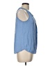 Joie 100% Silk Blue Sleeveless Silk Top Size L - photo 4