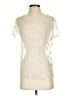 Hinge 100% Nylon Ivory Short Sleeve Top Size S - photo 1