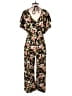 Kensie Floral Black Jumpsuit Size S - photo 2