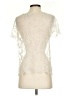 Hinge 100% Nylon Ivory Short Sleeve Top Size S - photo 2