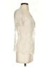 Hinge 100% Nylon Ivory Short Sleeve Top Size S - photo 4