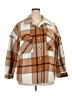 Shein Curve 100% Polyester Plaid Tan Jacket Size 2X - photo 1