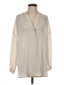 Vince. 100% Polyester Ivory Long Sleeve Blouse Size XS - photo 1